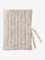 Coffret cadeau naissance 8 pièces : 1 hochet, 1 tapis à langer nomade, 5 lingettes, 1 pochette blanc imprimé+ocre+vert imprimé - vertbaudet enfant 