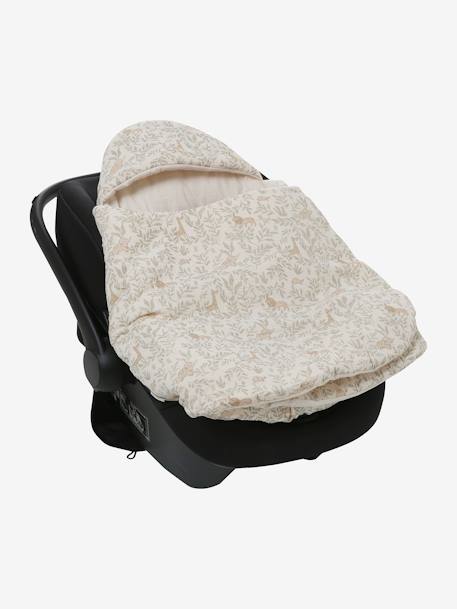 Transformable Baby Nest in Cotton Gauze cappuccino+ecru+printed beige+Sage+terracotta - vertbaudet enfant 
