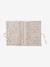 Coffret cadeau naissance 8 pièces : 1 hochet, 1 tapis à langer nomade, 5 lingettes, 1 pochette blanc imprimé+ocre+vert imprimé - vertbaudet enfant 