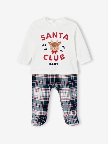 Christmas Special 'Santa Club' Family Capsule Collection Pyjamas for Babies ecru - vertbaudet enfant 