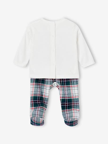 Pyjama Noël 2 pièces bébé ' Santa Club' Capsule famille écru - vertbaudet enfant 
