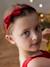 Ensemble serre-tête et barrette fille en velours anthracite+rouge - vertbaudet enfant 