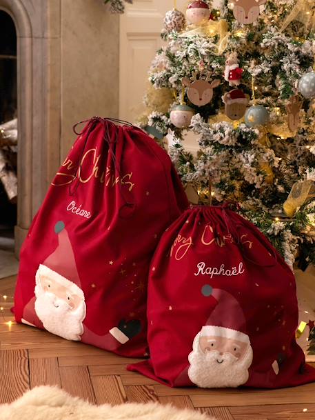 Sac à jouets personnalisable Père Noël rouge - vertbaudet enfant 