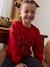 Sweat fille Noël noeud en sequins anthracite+rouge - vertbaudet enfant 