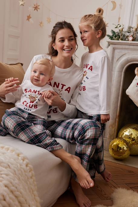 Christmas Special 'Santa Club' Family Capsule Collection Pyjamas for Babies ecru - vertbaudet enfant 