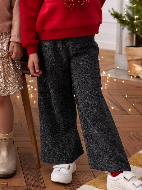 Legging large fille anthracite - vertbaudet enfant 