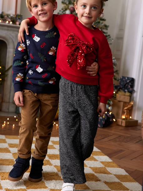 Legging large fille anthracite - vertbaudet enfant 