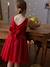 Robe Noël fille en velours et tulle brillant rouge+vert émeraude - vertbaudet enfant 