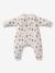 Footed Jumpsuit, Long Detachable Sleeves, PETIT ELEPHANT printed white - vertbaudet enfant 