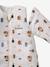 Combinaison PETIT ELEPHANT, manches longues amovibles blanc imprimé - vertbaudet enfant 