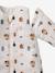 Footed Jumpsuit, Long Detachable Sleeves, PETIT ELEPHANT printed white - vertbaudet enfant 