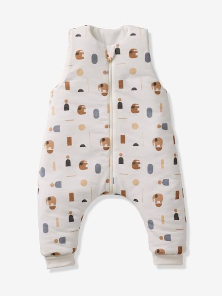 Combinaison PETIT ELEPHANT, manches longues amovibles blanc imprimé - vertbaudet enfant 