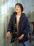 Hooded Parka Lined in Camouflage Print Sherpa, for Boys night blue - vertbaudet enfant 