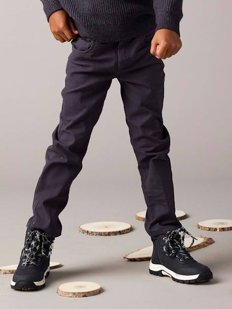 Pantalon garçon indestructible facile à enfiler beige+bleu nuit+kaki+vert sauge - vertbaudet enfant 