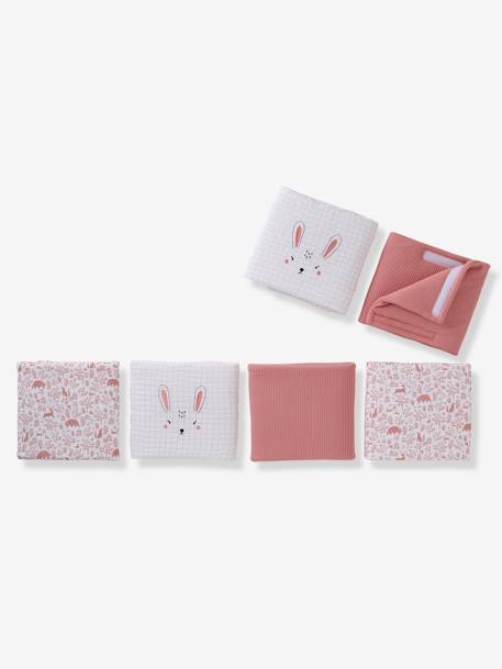 Cot/Playpen Bumper, In the Woods old rose+sage green - vertbaudet enfant 