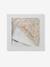 Cape de bain gaze de coton personnalisable + gant de toilette BABYLON beige imprimé - vertbaudet enfant 
