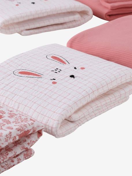 Cot/Playpen Bumper, In the Woods old rose+sage green - vertbaudet enfant 