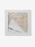 BABYLON hooded towel with cotton gauze + mitt printed beige - vertbaudet enfant 
