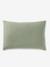 Plain Duvet Cover + Pillowcase Set in Organic Cotton* Gauze for Babies ochre+sage green+vanilla - vertbaudet enfant 