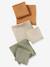 Pack of 3 Plain Muslin Squares in Organic Cotton* multicoloured+set pink - vertbaudet enfant 