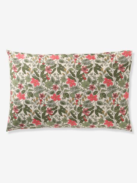 Duvet Cover + Pillowcase Set with Recycled Cotton for Children, Tropical multicoloured - vertbaudet enfant 