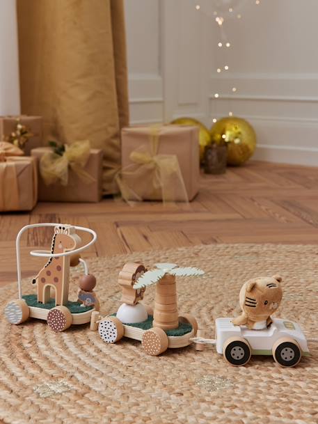 Activity Train in FSC® Wood - Tanzania wood - vertbaudet enfant 