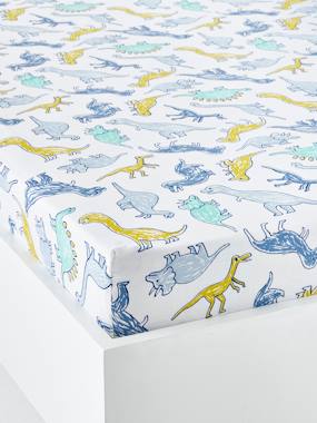 Bedding & Decor-Child's Bedding-Fitted Sheets-Children's Fitted Sheet, DINOMANIA Theme