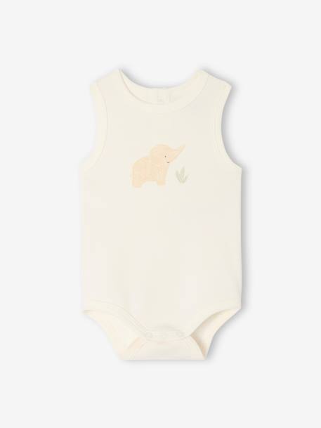 5 pack of sleeveless baby bodysuits sage green - vertbaudet enfant 