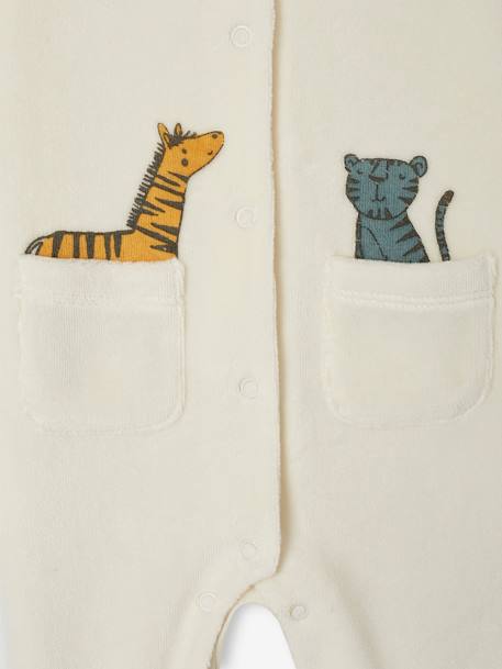 Pack of 2 velvet sleepsuits yellow - vertbaudet enfant 