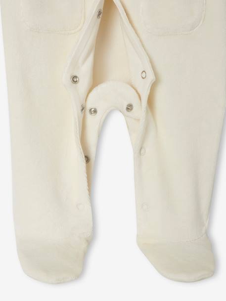Pack of 2 velvet sleepsuits yellow - vertbaudet enfant 