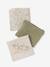 Pack of 3 cotton muslin squares BABYLON printed beige - vertbaudet enfant 