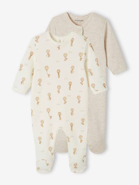 Lot de 2 dors-bien montgolfière beige chiné - vertbaudet enfant 