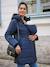 Adaptive Padded Coat, for Maternity & Babywearing by ENVIE DE FRAISE navy blue - vertbaudet enfant 