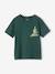 Boys' T-shirt with chest motif fir green+green - vertbaudet enfant 