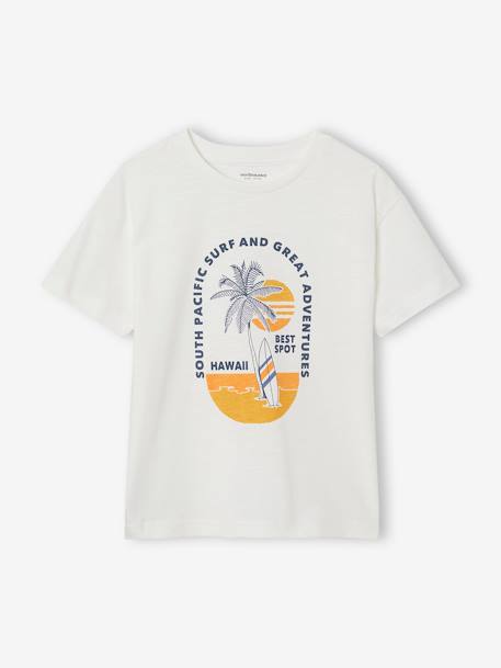 Graphic T-shirt for boys ecru - vertbaudet enfant 