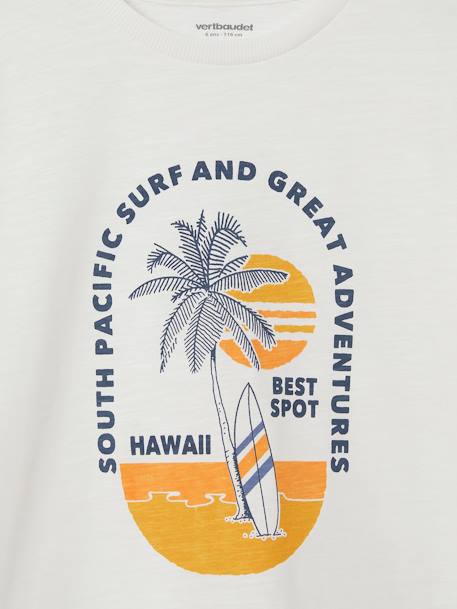 Graphic T-shirt for boys ecru - vertbaudet enfant 