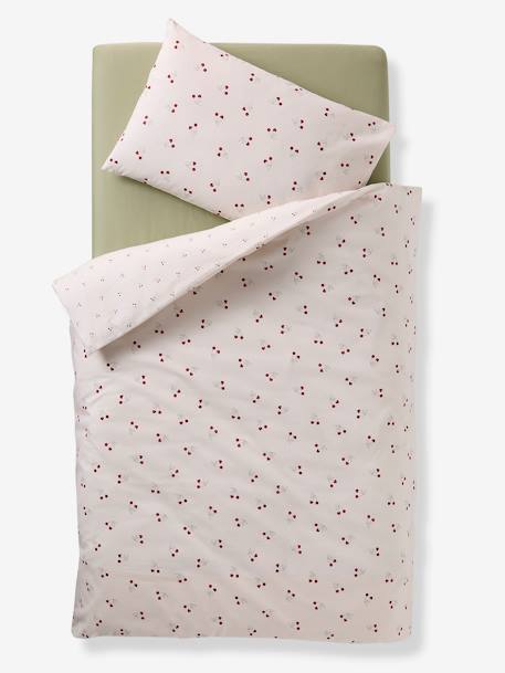 CHERRY baby duvet cover and pillowcase set printed beige - vertbaudet enfant 