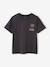 T-shirt garçon motifs devant et dos anthracite+blanc+bleu ciel+bleu océan+bois de rose - vertbaudet enfant 