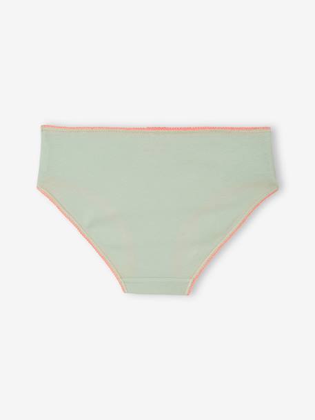 Lot de 5 culottes fantaisie fille turquoise - vertbaudet enfant 