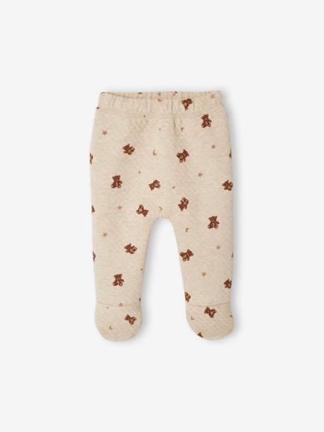 Bear sleepsuit set marl beige - vertbaudet enfant 