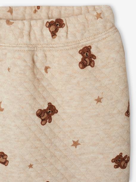 Bear sleepsuit set marl beige - vertbaudet enfant 