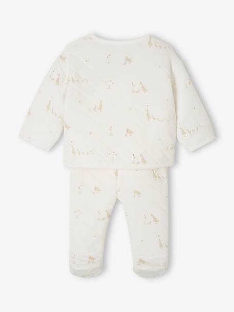 Goose print newborn outfit ecru - vertbaudet enfant 