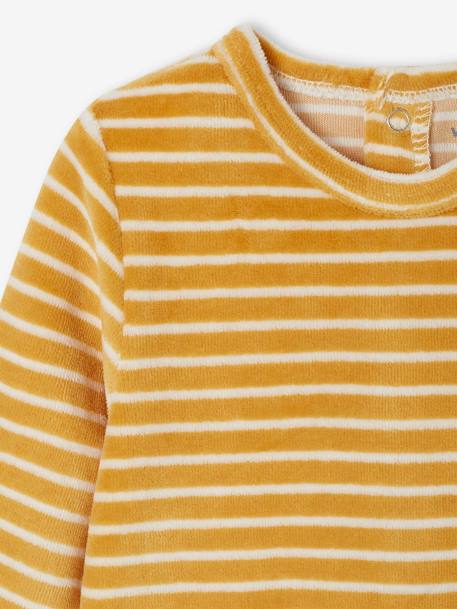 Pack of 2 velvet sleepsuits yellow - vertbaudet enfant 