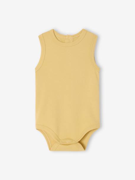 5 pack of sleeveless baby bodysuits sage green - vertbaudet enfant 