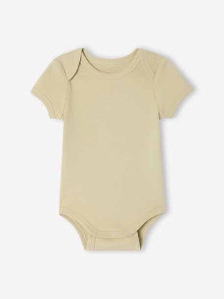 Pack of 3 bodysuits khaki - vertbaudet enfant 