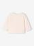 Gilet bébé matelassé en gaze de coton double face rose pâle - vertbaudet enfant 