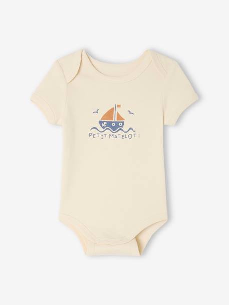 Pack of 3 bodysuits khaki - vertbaudet enfant 