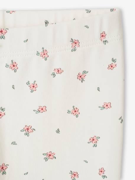 Pack of 2 Basics baby leggings rose+sage green - vertbaudet enfant 
