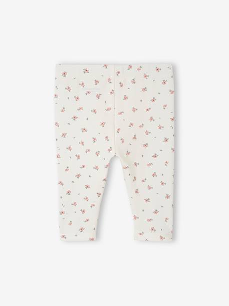 Pack of 2 Basics baby leggings rose+sage green - vertbaudet enfant 