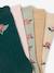 Lot de 5 paires de chaussettes fleurs fille écru - vertbaudet enfant 